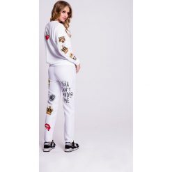 Naoko - Bluza Wild Wish. Szare bluzy damskie NAOKO, z nadrukiem, z bawełny. W wyprzedaży za 169.90 zł.
