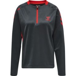 Bluza do piłki ręcznej damska 1/2 zip Hummel hml action. Brązowe bluzy damskie Hummel, l, bez wzorów, bez kaptura, do piłki ręcznej. Za 196.50 zł.