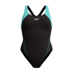 Strój kąpielowy damski Speedo HyperBoom Racerback. Czarne kostiumy jednoczęściowe damskie Speedo, l, bez wzorów, sportowe, do pływania. W wyprzedaży za 193.00 zł.