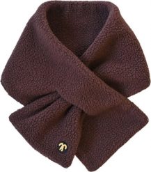 DucKsday Polarowy szalik Sherpa dla chłopca Ducksday, Dark Brown, rozmiar S, 0-5 lat. Brązowe rękawiczki dziecięce DucKsday, bez wzorów, z polaru. Za 87.20 zł.