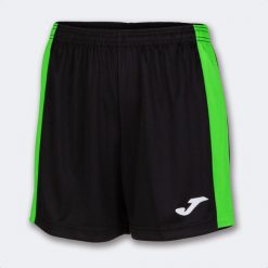 Szorty do biegania dla dziewczyn Joma Maxi. Czarne spodenki dla dziewczynek Joma, bez wzorów, z materiału, sportowe. Za 125.50 zł.