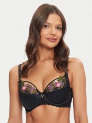 Guess Biustonosz push-up O4BC08 KCG30 Czarny. Czarne biustonosze Guess, z aplikacjami, z syntetyku. Za 259.99 zł.