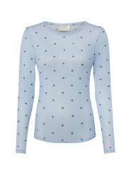 Neo Noir Koszulka z długim rękawem Kobiety niebieski, 40. Niebieskie t-shirty damskie Neo Noir, bez wzorów, z syntetyku, bez kołnierzyka. Za 199.95 zł.
