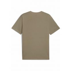 Męska koszulka Essentials z małym logo No. 1 PUMA Velvet Moss Brown. Brązowe buty sportowe męskie Puma, bez zapięcia, na fitness i siłownię. Za 80.77 zł.