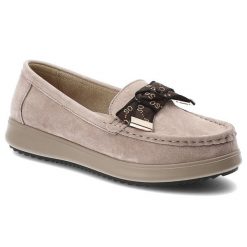 Mokasyny damskie Filippo, o klasycznym kroju z cholewką ze skóry naturalnej osadzone na lekkiej elastycznej podeszwie z dekoracyjną kokardą, beżowe,. Brązowe mokasyny damskie Filippo, bez wzorów, ze skóry, klasyczne, bez obcasa, bez zapięcia. Za 170.90 zł.