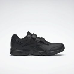 Buty męskie sportowe na rzepy Reebok WORK N CUSHION 4.0. Czarne buty sportowe męskie Reebok, z gumy, bez zapięcia. Za 299.99 zł.