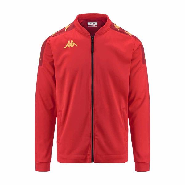 Kurtka z dresu Kappa Giullio. Czerwone bluzy męskie Kappa, na zimę, m, bez wzorów, z dresówki, na fitness i siłownię. Za 212.65 zł.