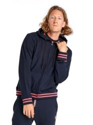 Bluza z bawełna z kaptur na co dzień na siłownię. Czarne bluzy męskie LEONE 1947 APPAREL, xs, bez wzorów, z bawełny, bez kaptura. Za 147.31 zł.