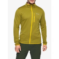 Bluza bez kaptura męska Columbia Essential Hike Grid Fleece Full Zip. Zielone bluzy męskie Columbia, m, bez wzorów, bez kaptura. Za 280.49 zł.