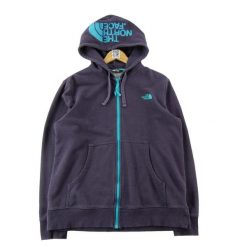 Bluza rozpinana z kapturem męska The North Face. Fioletowe bluzy męskie The North Face, m, bez wzorów, z materiału, z kapturem. Za 149.06 zł.