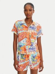 Banana Moon Koszula Sienna Aquafies MKA10 Kolorowy Regular Fit. Bluzki damskie Banana Moon, m, bez wzorów, z bawełny, bez kołnierzyka, bez ramiączek. Za 289.99 zł.