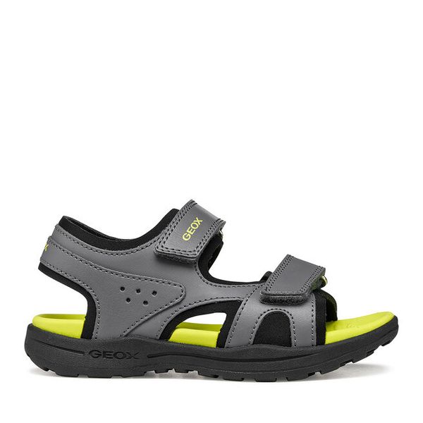 Sandały Geox. Szare sandały chłopięce Geox, bez zapięcia. Za 143.99 zł.