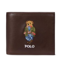 Portfel Polo Ralph Lauren. Brązowe portfele męskie Polo Ralph Lauren, bez wzorów. Za 639.99 zł.