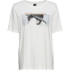 T-shirt z metalicznym nadrukiem bonprix biały. T-shirty damskie marki DOMYOS. Za 54.99 zł.