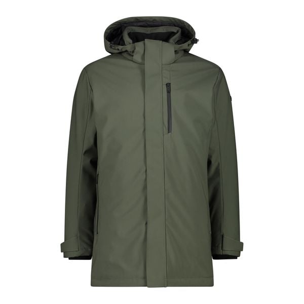 Parka softshell CMP. Niebieskie parki męskie CMP, bez wzorów, z softshellu, bez kaptura. Za 762.85 zł.