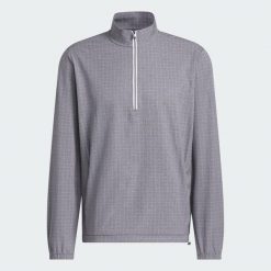 Bluza ULTIMATE365 SET WOVEN QUARTER-ZIP. Szare bluzy męskie Adidas, l, bez wzorów, z materiału, bez kaptura. Za 399.00 zł.