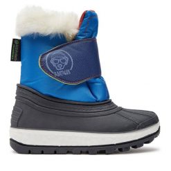 Śniegowce Boatilus. Niebieskie buty zimowe chłopięce Boatilus, bez wzorów, bez zapięcia. Za 229.99 zł.