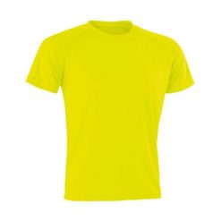 Męska Koszulka Impact Aircool. Żółte koszulki sportowe męskie SPIRO, m, bez wzorów, bez kołnierzyka, bez ramiączek, trekkingowe. Za 36.99 zł.
