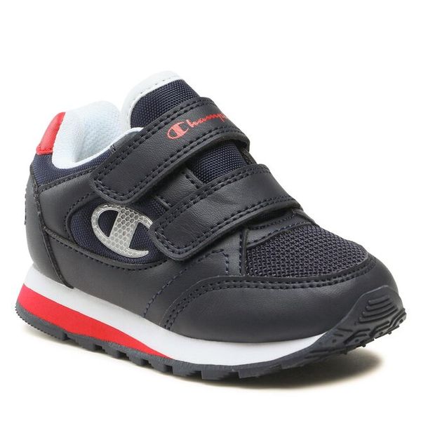 Sneakersy Champion. Niebieskie półbuty chłopięce Champion, bez wzorów, bez zapięcia. Za 89.99 zł.