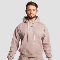 Bluza męska z kapturem oversize Aura Roux. Brązowe bluzy sportowe męskie GYMBEAM, m, bez wzorów, z bawełny, z kapturem, na fitness i siłownię. Za 139.90 zł.