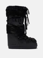 Śniegowce damskie Moon Boot ICON FAUX-FUR BOOTS. Czarne śniegowce i trapery damskie Moon Boot, z futra. W wyprzedaży za 914.26 zł.