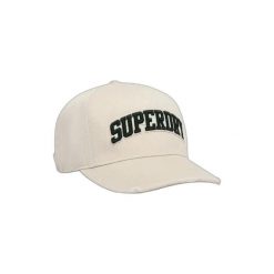 Damska czapka typu trucker Superdry Varsity Logo. Brązowe czapki i kapelusze damskie Superdry., bez wzorów, eleganckie. Za 148.35 zł.