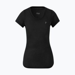 Koszulka damska FILA Rahden. Czarne koszulki sportowe damskie Fila, xs, bez wzorów, bez kołnierzyka, bez ramiączek. Za 76.99 zł.