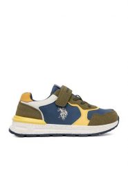 U.S. Polo Assn. Sneakersy EO-MAGIC001K/GY1 Khaki. Brązowe trampki i tenisówki chłopięce U.S. Polo Assn., bez wzorów, ze skóry, bez zapięcia. Za 199.99 zł.