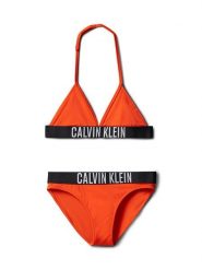 Calvin Klein Swimwear Strój kąpielowy KY0KY00090 Pomarańczowy. Brązowe stroje kąpielowe dla dziewczynek Calvin Klein Swimwear, bez wzorów, z syntetyku. Za 229.99 zł.
