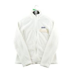 Second life - Kurtka polarna damska z kołnierzem stójką - Stan bardzo dobry. Białe kurtki damskie Patagonia, m, bez wzorów, z materiału, bez kaptura. Za 300.96 zł.
