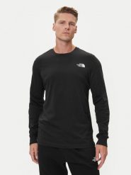 The North Face Longsleeve Easy NF0A8A6F Czarny Regular Fit. Czarne bluzki z długim rękawem męskie The North Face, l, bez wzorów, z bawełny, bez kołnierzyka. Za 129.99 zł.