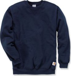 Carhartt Bluza Carhartt Midweight Crewneck New Navy. Niebieskie bluzy męskie Carhartt, m, bez wzorów, bez kaptura. Za 212.89 zł.