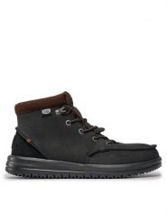 Hey Dude Trzewiki Bradley Boot Leather 40189-001 Czarny. Czarne botki męskie Hey dude, bez wzorów, z nubiku, bez zapięcia. Za 379.99 zł.