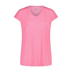 Damska koszulka v-neck CMP. Czerwone koszulki sportowe damskie CMP, xl, bez wzorów, z materiału, sportowe, bez kołnierzyka. Za 131.00 zł.
