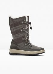 Botki trekkingowe. Czarne kozaki damskie bonprix, na zimę. Za 189.99 zł.