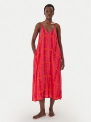 DKNY Koszula nocna YI60113 Różowy Regular Fit. Czerwone koszule nocne damskie DKNY, l, bez wzorów, z wiskozy. Za 379.99 zł.