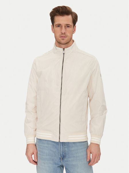 Guess Kurtka bomber M5GL28 WH762 Beżowy Regular Fit. Brązowe kurtki męskie Guess, m, z aplikacjami, z syntetyku, bez kaptura. Za 379.99 zł.