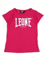 Koszulka z bawełna na co dzień na siłownię. Czerwone t-shirty i topy dla dziewczynek LEONE 1947 APPAREL, bez wzorów, z bawełny, bez ramiączek. Za 63.11 zł.