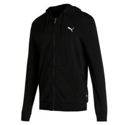 Bluza dresowa męska Puma ESS FZ. Czarne bluzy męskie Puma, m, bez wzorów, z dresówki, bez kaptura. Za 164.99 zł.