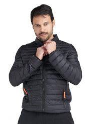 Podstawowa męska kurtka zapinana na zamek. Niebieskie kurtki męskie LEONE 1947 APPAREL, l, z aplikacjami, z materiału. Za 126.26 zł.