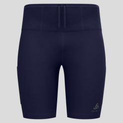 Spodenki męskie Odlo X-ALP TRAIL CARGO Tights short. Niebieskie krótkie spodenki sportowe męskie Odlo, l, bez wzorów, z elastanu, do biegania. Za 399.99 zł.
