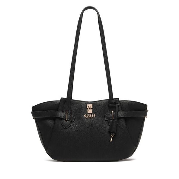 Torebka Guess. Czarne torebki do ręki damskie Guess, z aplikacjami, klasyczne, bez dodatków. Za 639.99 zł.