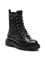 Rage Age Trapery RA-16-03-000131 Czarny. Czarne kozaki damskie Rage Age, ze skóry. Za 549.99 zł.