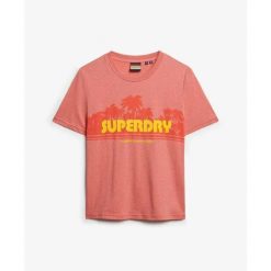 T-shirt casual w paski dla kobiet Superdry. Brązowe t-shirty damskie Superdry., m, bez wzorów, casualowe, bez kołnierzyka. Za 154.65 zł.