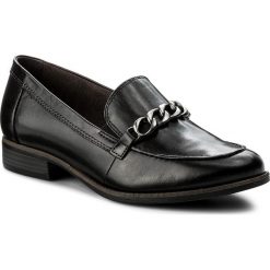 Półbuty TAMARIS - 1-24301-20 Black 001. Czarne półbuty damskie Tamaris, ze skóry. W wyprzedaży za 199.00 zł.
