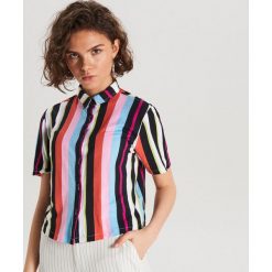 Wzorzysta koszula - Biały. Koszule damskie Cropp. Za 49.99 zł.