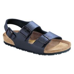 Sandały w kolorze niebieskim. Sandały chłopięce marki Birkenstock. W wyprzedaży za 179.95 zł.