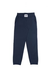 Spodnie dresowe z bawełna z ściągacze na czas wolny. Niebieskie spodnie dresowe damskie LEONE 1947 APPAREL, bez wzorów, z bawełny, na fitness i siłownię. Za 42.06 zł.