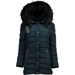 Parka "Dall" w kolorze granatowym. Niebieskie parki damskie Canadian Peak, z aplikacjami. W wyprzedaży za 409.95 zł.