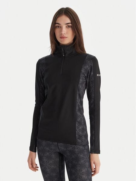 Roxy Bielizna termoaktywna górna Daybreak Brushed Half Zip ERJLW03054 Czarny Slim Fit. Czarna bielizna termoaktywna damska Roxy, m, bez wzorów, z syntetyku, bez ramiączek. Za 319.99 zł.